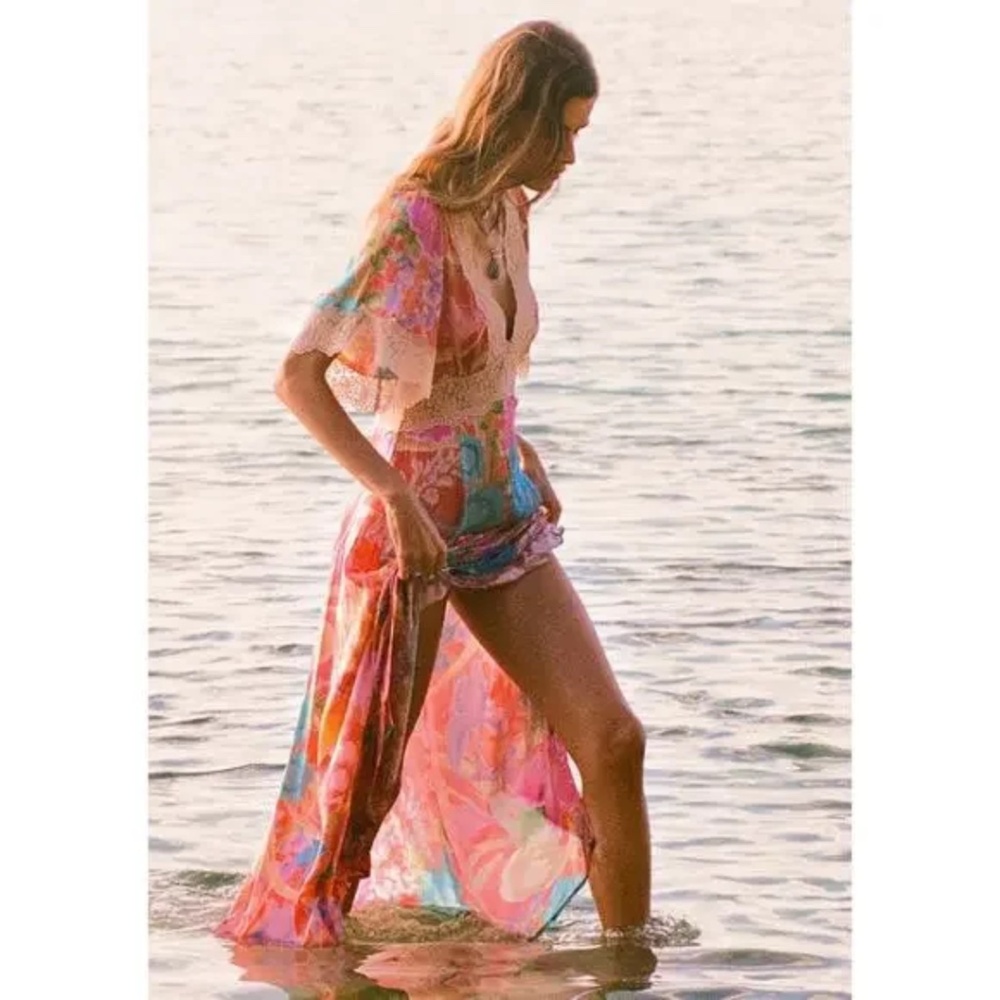 SPELL Painters Garden Lace Maxi Dress - Picture 4 of 8